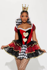 Queen Of Your Heart 2 Piece Costume Set - Multi Color