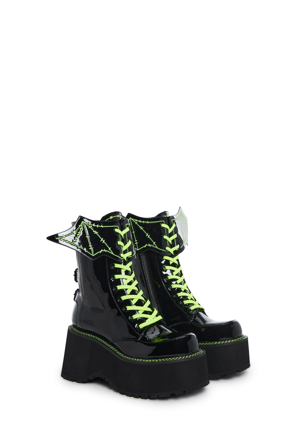 Spooky Bat Combat Boots