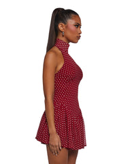 Main Character Polka Dot Dress - Red
