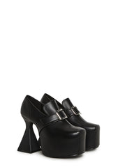 Mystic Buckled Platform Heels