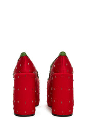 Strawberry Sweet Mary Jane Platform Heels