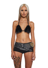 Gambling Desert Studded Belt - Black
