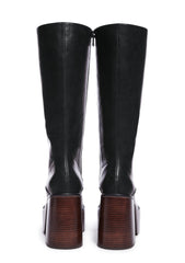 Vintage Soul Knee High Boots - Black