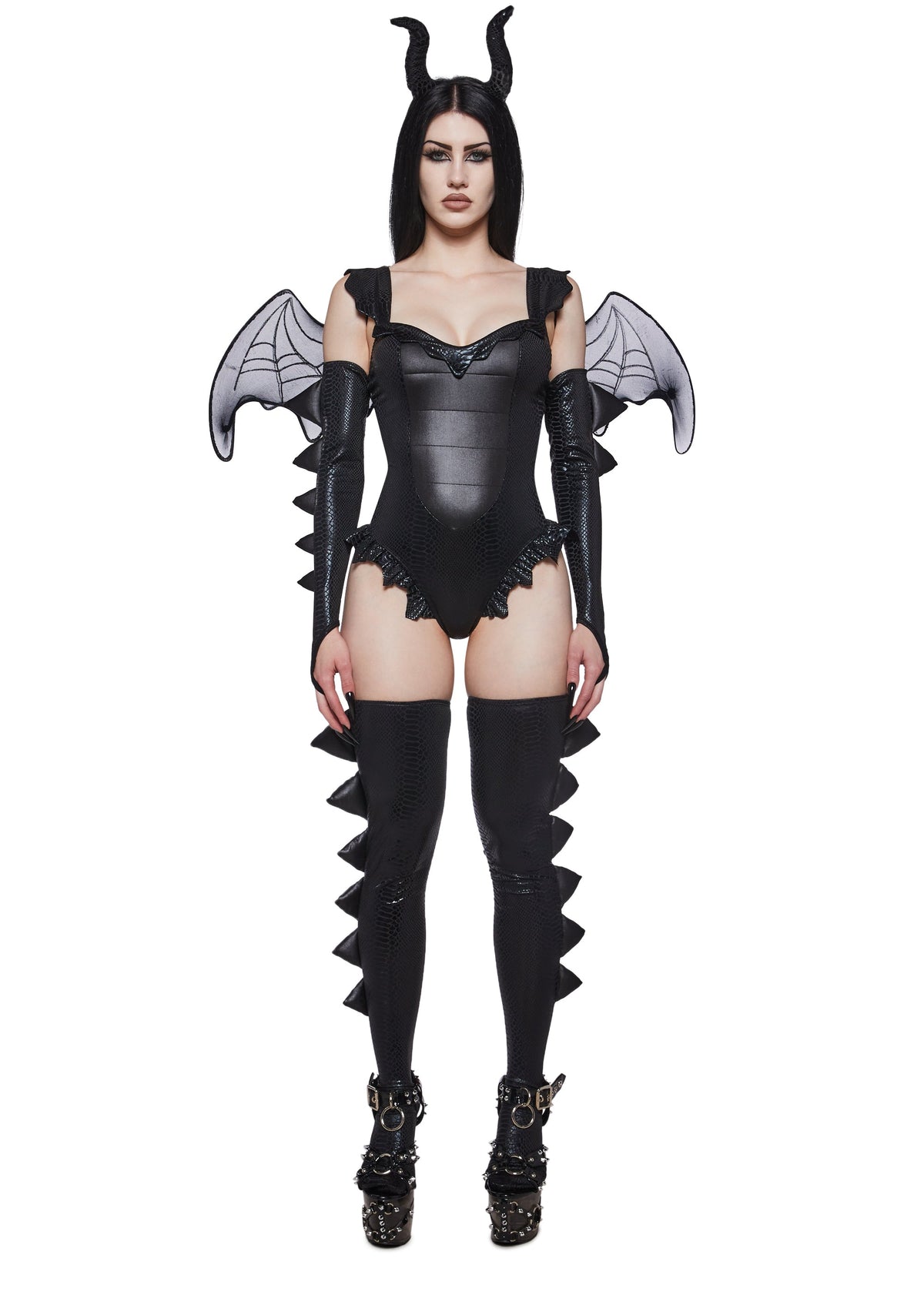Black Fire Breathing Dragon Costume