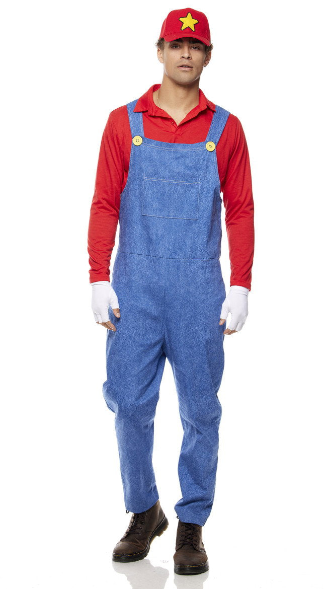 Power Up Men's Video Game Character Costume - Image 1