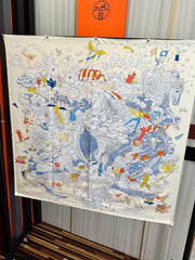 HM Scarf 90x90 Colorful Twill Silk 461766