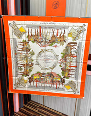 HM Scarf 90x90 Colorful Twill Silk 461782