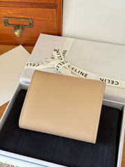 TRIOMPHE 10 CALFSKIN WALLET BEIGE