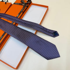 HM Tie Purple Silk 327129