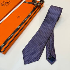 HM Tie Purple Silk 327129