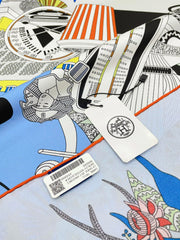 En Studio Scarf 90 CM In Colorful Silk Twill 235405