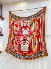 Fantaisie d'Etriers Shawl 135 CM In Colorful Cashmere And Silk 276555