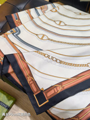 GG Belt Print Cashmere Ivory / Black Silk 145790