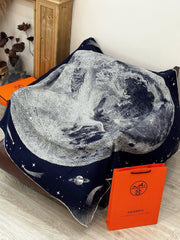 HM Clair de Lune 140 CM Navy Blue Cashmere and Silk 293248