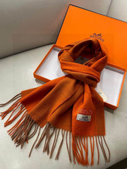 HM 26ss Scarf 180*30cm Orange Cashmere 168151