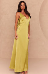 Love Attire Maxi Dress Chartreuse